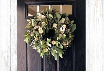 Wreath on door