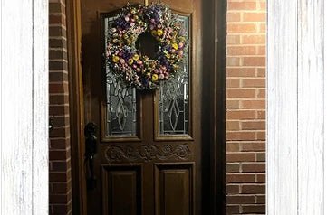 Wreath on door