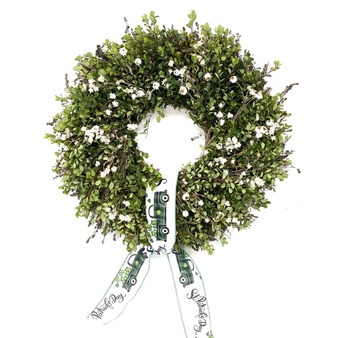 Four Leaf Clover Wreath - Creekside Farms Bring in the holiday spirit of St. Patrick's Day with this fun and festive wreath 18"