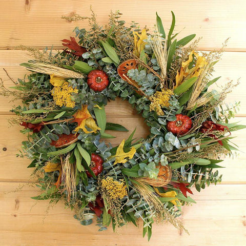 Fall Garland - Olive, Magnolia and Seeded Eucalyptus Garland