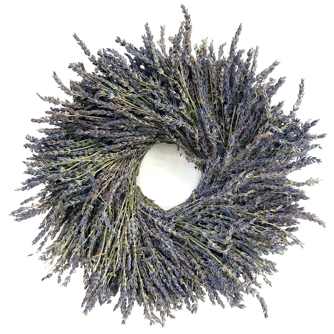 Lavender Wreath - Creekside Farms Wonderfully fragrant dried natural lavender wreath 16"