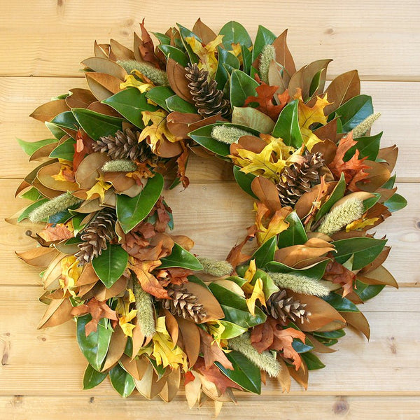 Magnolia Christmas Wreath, Indoor & Outdoor Wreath